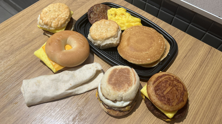 six McDonald's sausage menu items