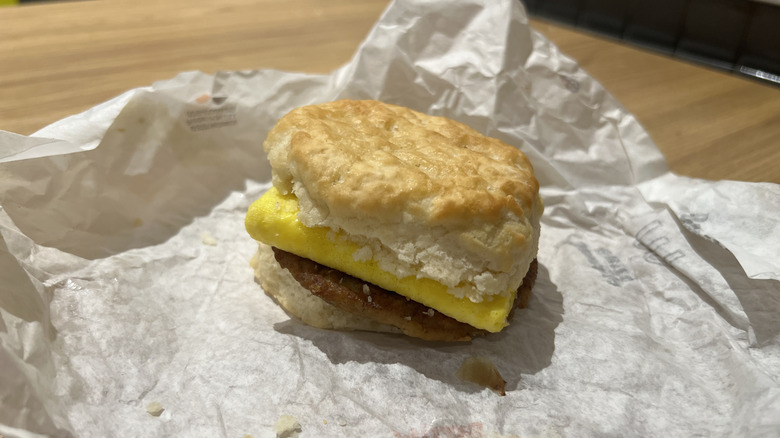 McDonald's Sausage Egg Biscuit