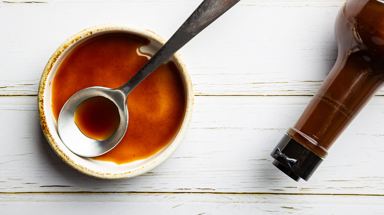 Worcestershire sauce in bowl