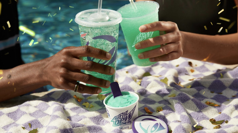 Baja Blast Is A Combination Of Mountain Dew And Tropical Lime