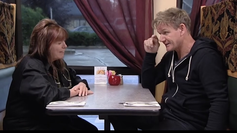 Julie Watson and Gordon Ramsay talking