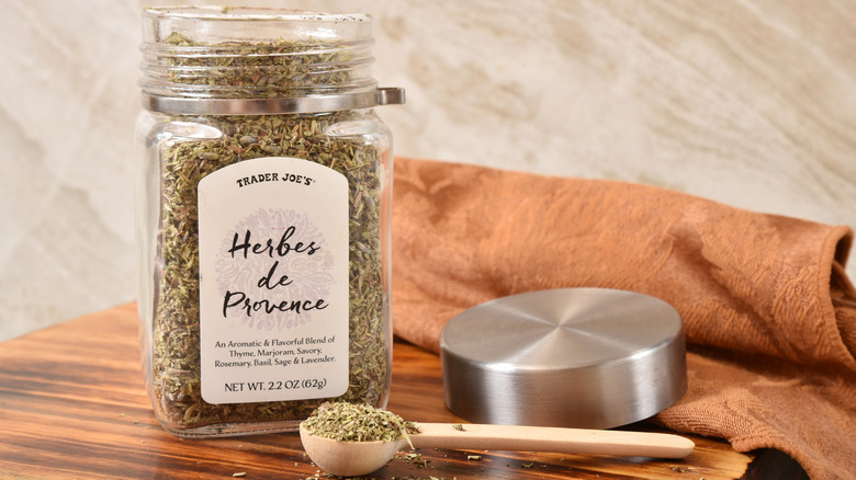 Jar of Trader Joe's herbes de Provence