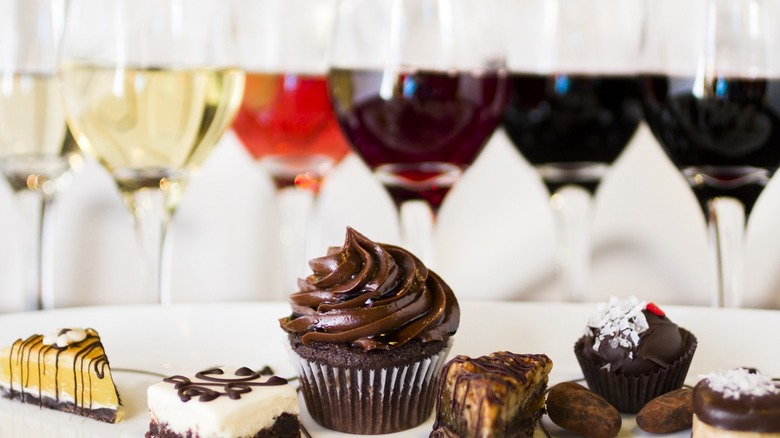 Dessert wine paired with desserts