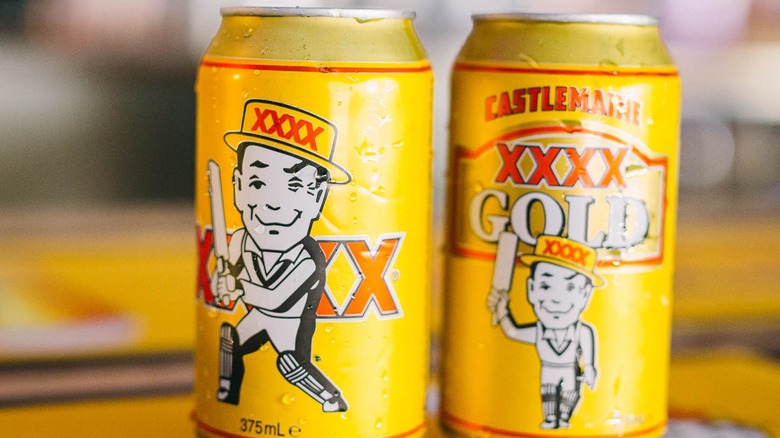 cans of XXXX gold