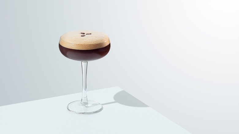 espresso martini on table