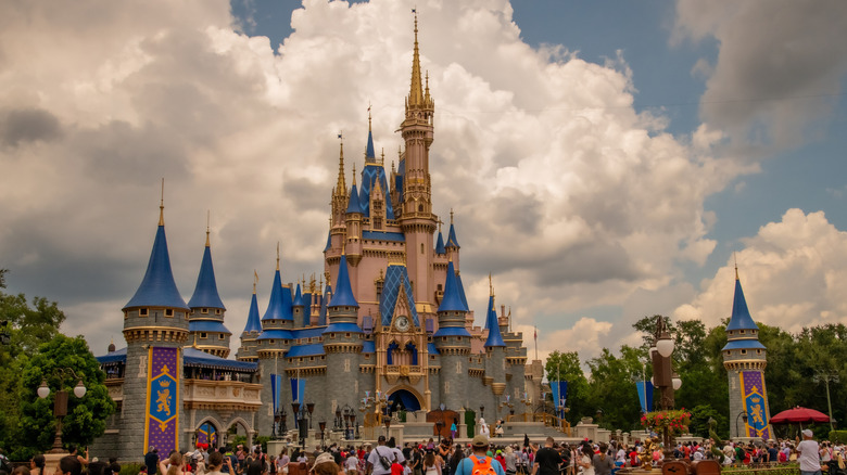 Cinderella's castle at the magic kingdom