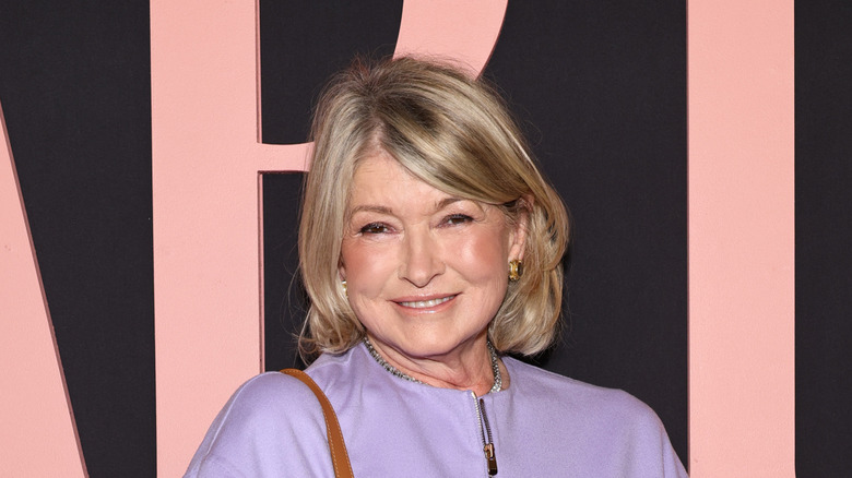 Martha Stewart posing at the premiere of her Netflix documentary "Martha"