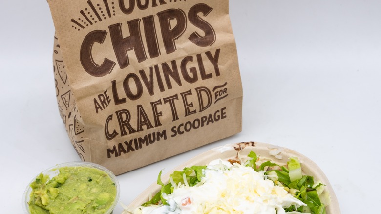 chipotle chips and guacamole