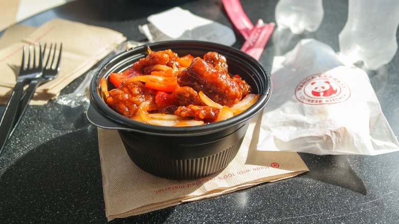 panda express orange chicken bowl