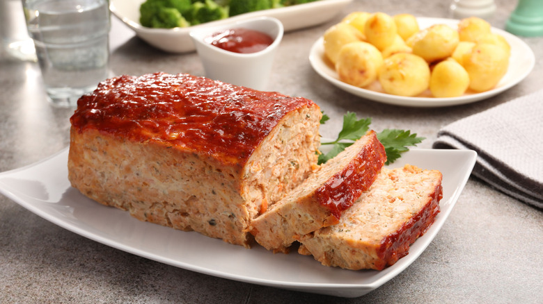 Meatloaf on a plate