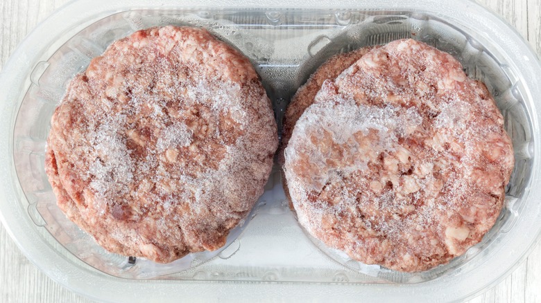 burger patties with freezer burn