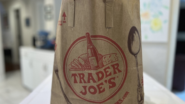 A bag from Trader Joe's.