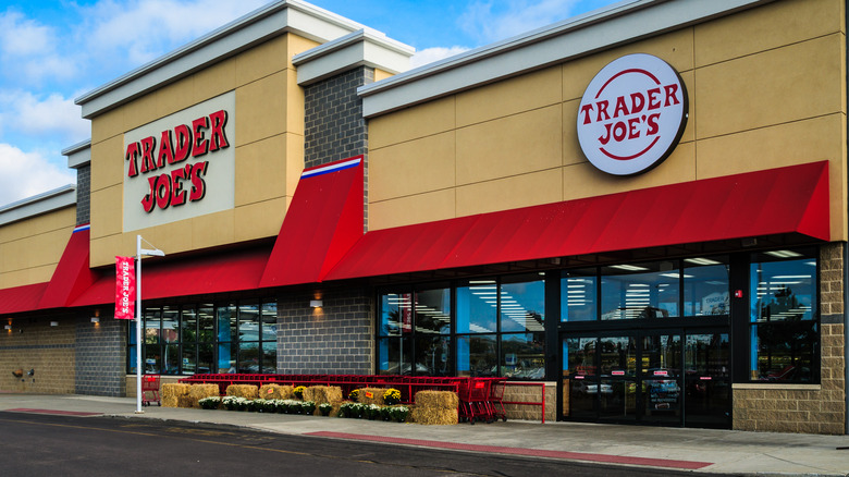 Trader Joe's storefront and parking lot