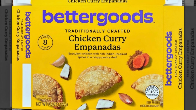 bettergoods chicken curry empanadas label