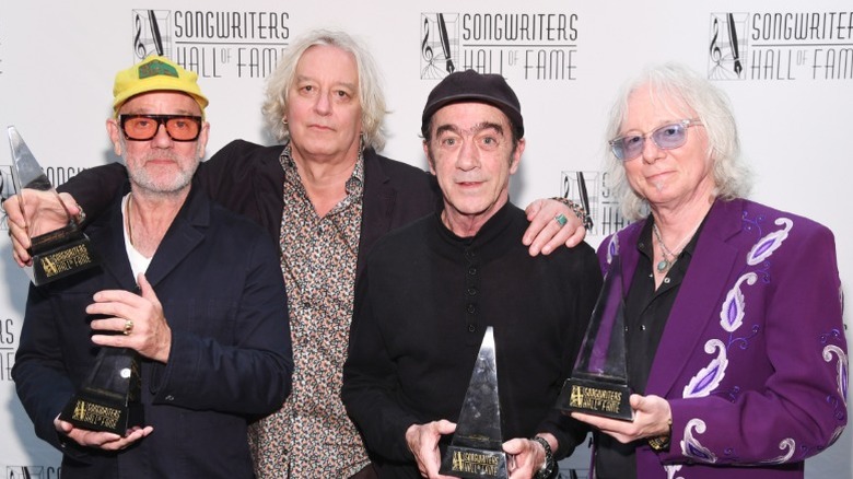 The four members of the beloved alt-rock band R.E.M.