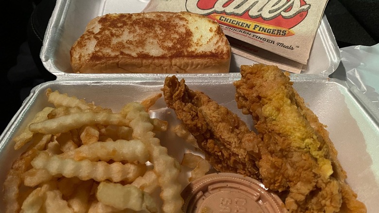 Cane's meal with Texas toast