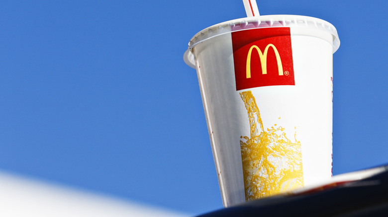 McDonald's cup and straw