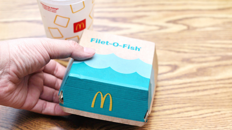 Hand with Filet-O-Fish box