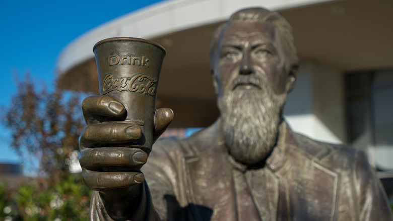 Statue of Pemberton at Coca-Cola headquarters