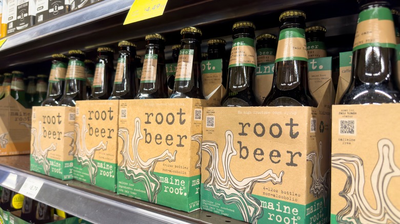 Shelves of Maine Root root beer