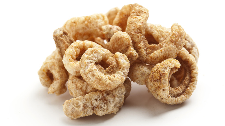 A plate of pork rinds