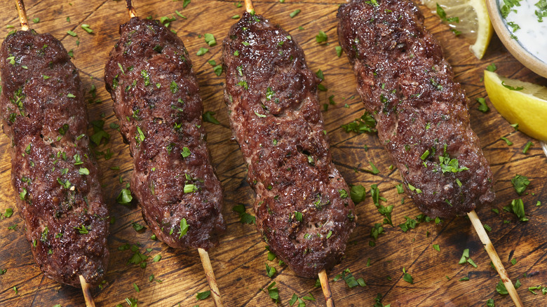 smoked beef kebabs