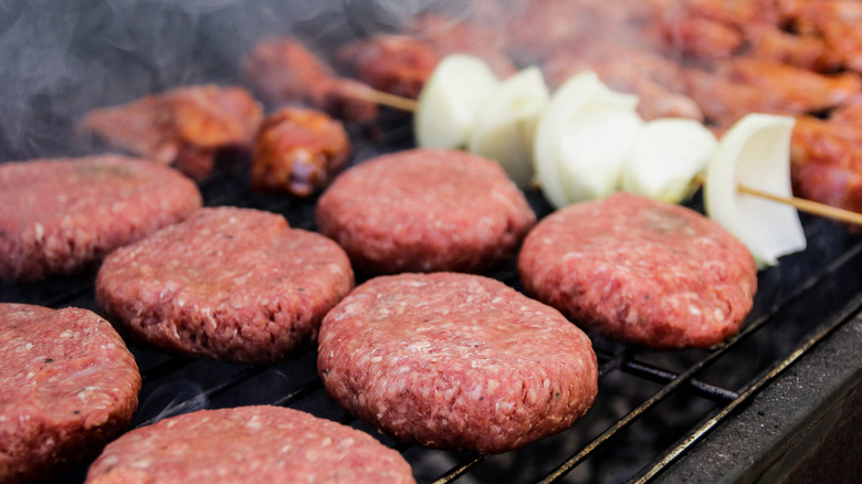 smoking burgers