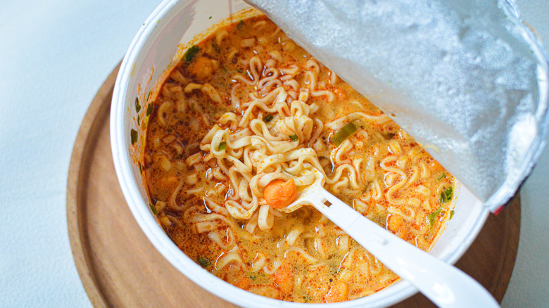 Instant ramen in cup