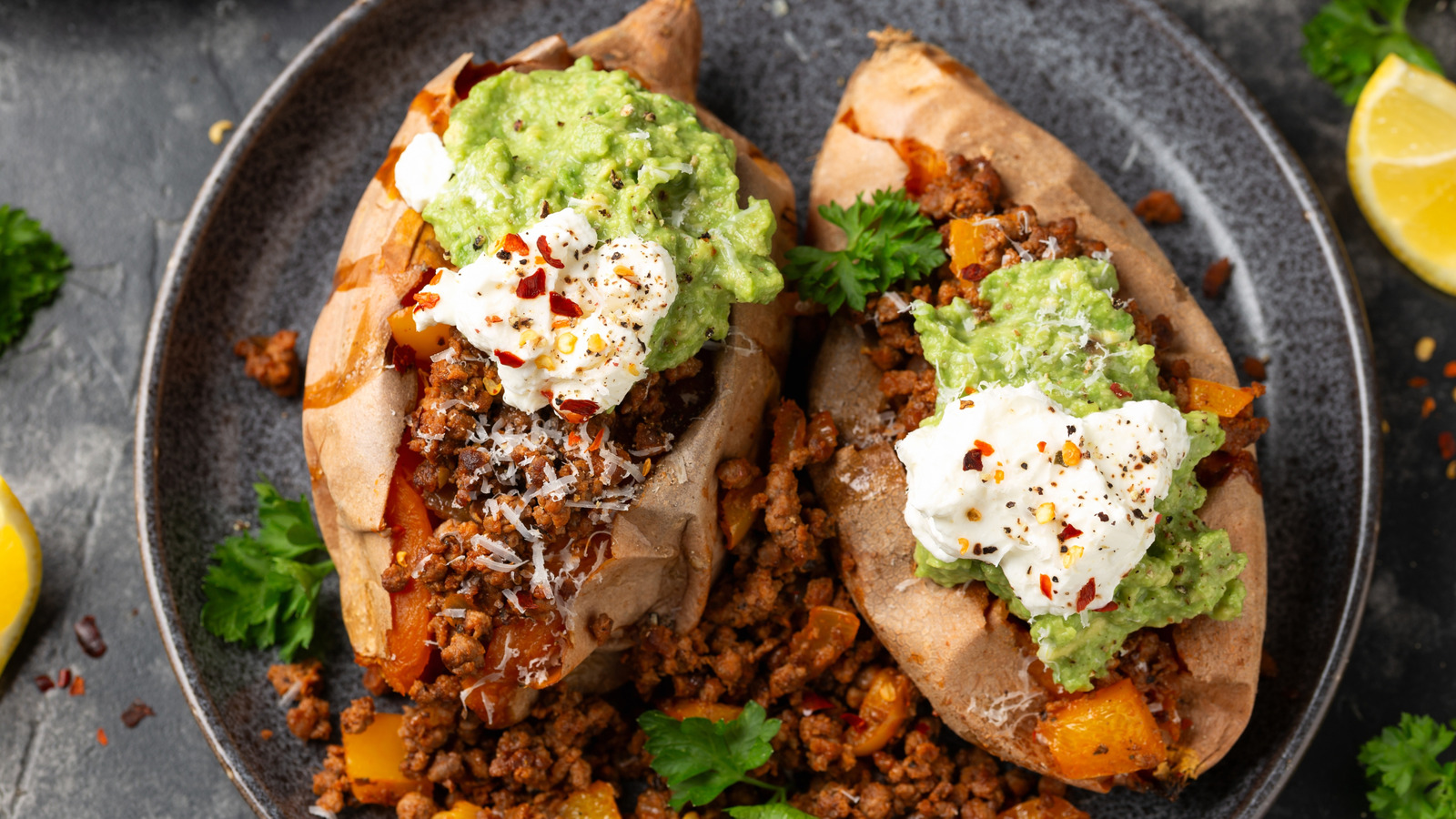 Your Sweet Potatoes Are Begging For Tex-Mex Toppings